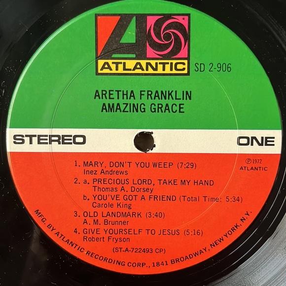 Aretha Franklin - “Amazing Grace” Vinyl 2x LP - Picture 4 of 7